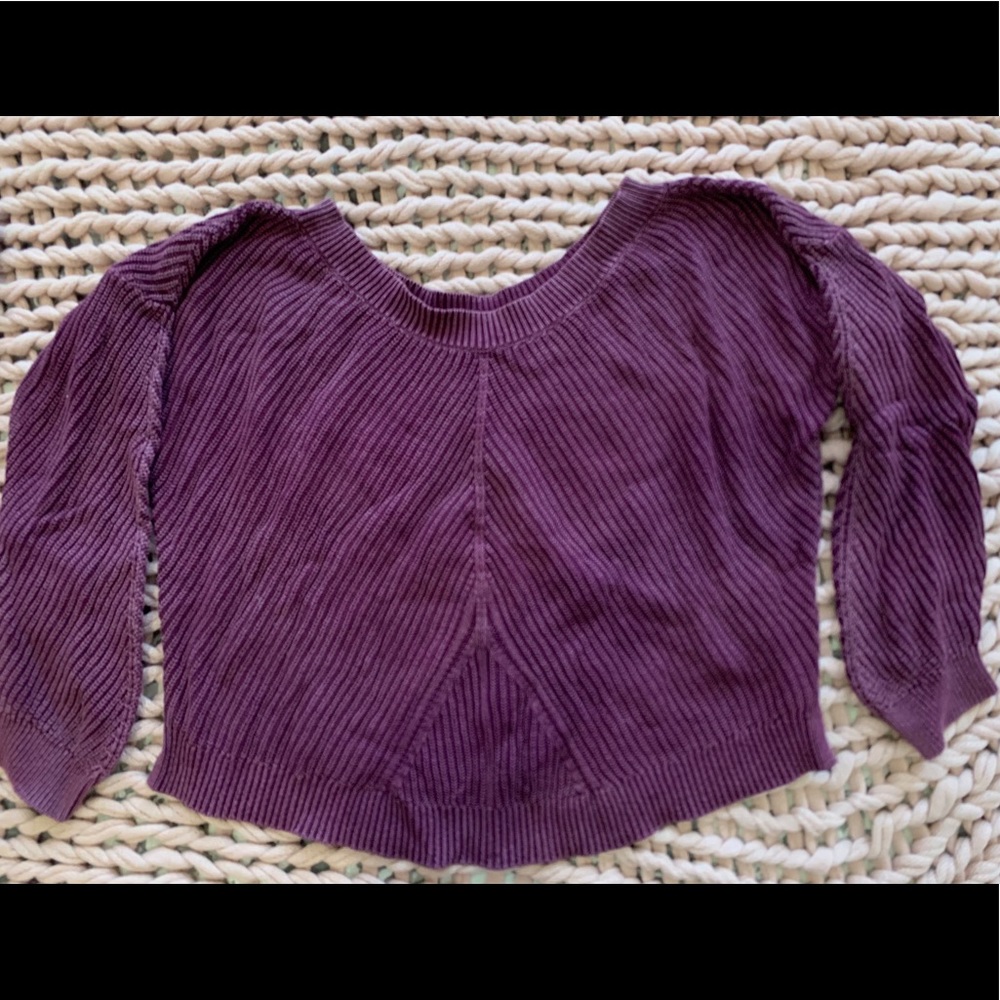 Wide neck Aerie sweater